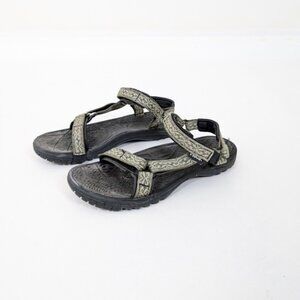 Teva Sandals Straps Velcro Ankle Womens 9.0 Slide Strappy Original Sport
